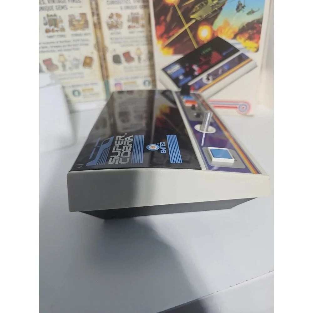 Vintage Entex Super Cobra rare handheld arcade game Tested Works Box N Manuel